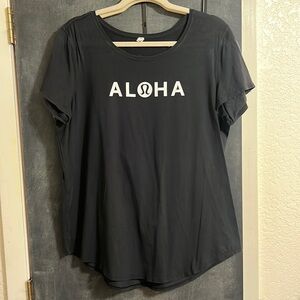 lulu lemon aloha shirt bought in hawaii size 12